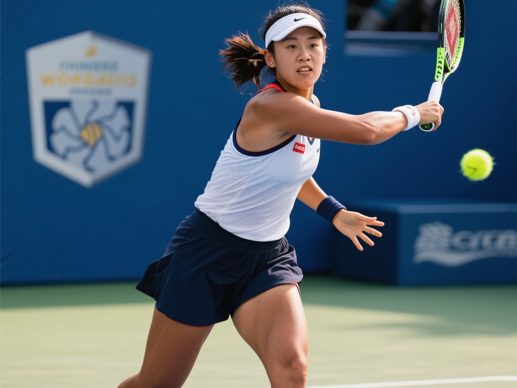 当谈到中国网球近年来的飞速发展，郑钦文无