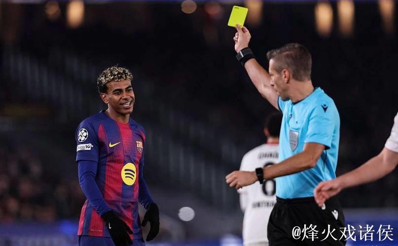 累计三黄停赛，亚马尔将缺席下一轮欧冠客战布拉
